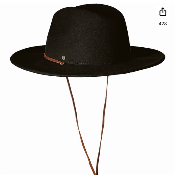 Brixton Men's Field Wide Brim Felt Fedora Hat size M - Picture 2 of 12
